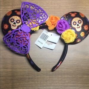 Disney Parks Minnie Mouse Dia De Los Muertos Ears
